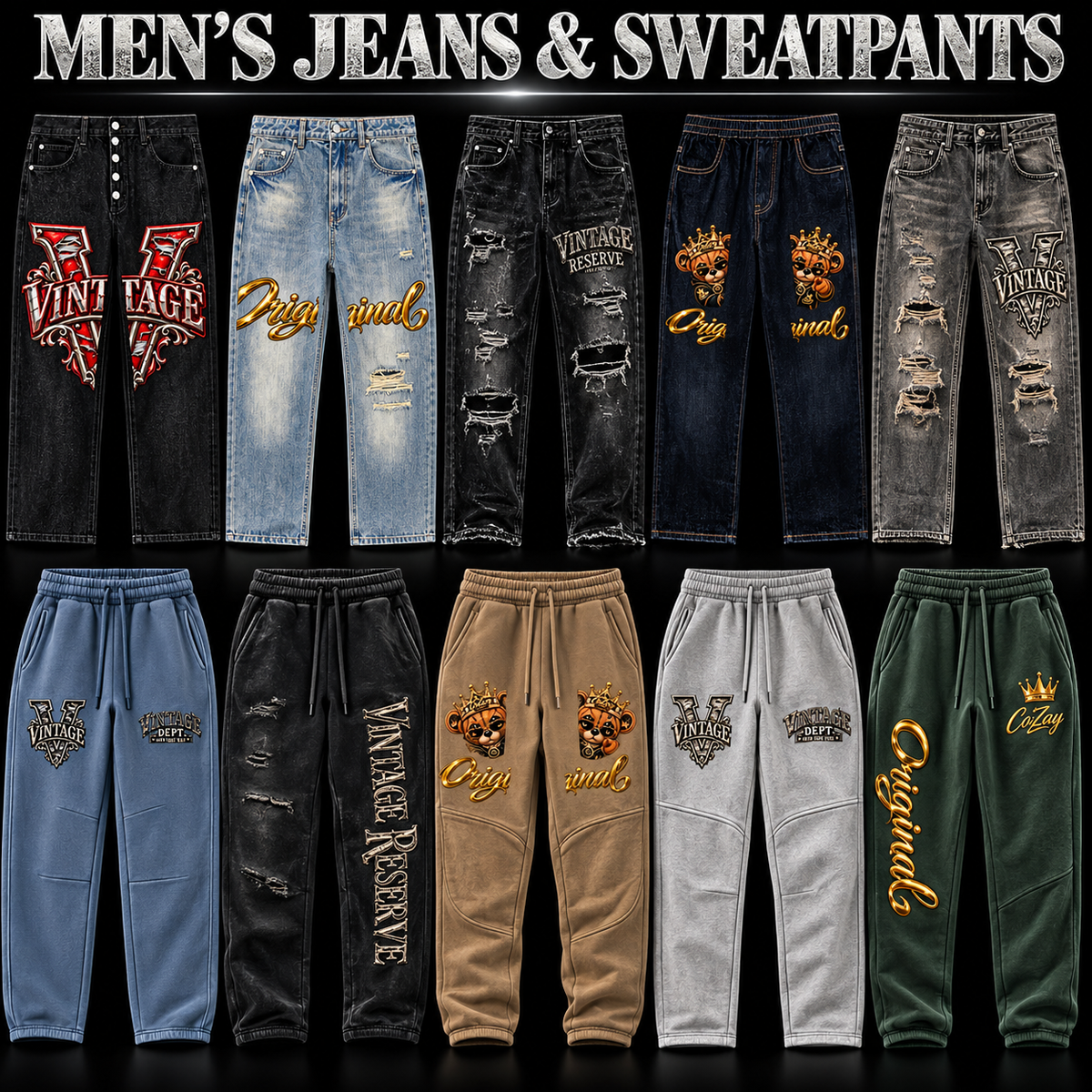 Men's Jeans & Sweatpants