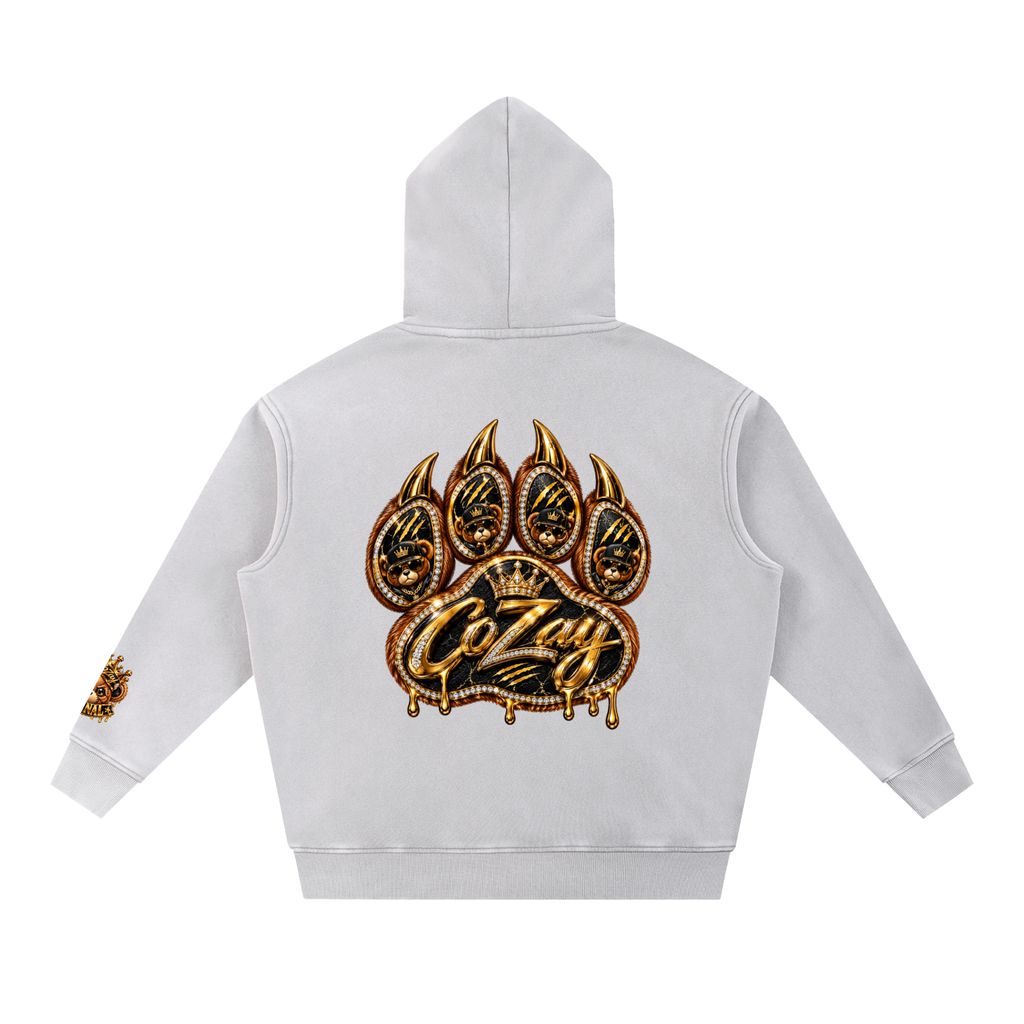 CoZay Original Bear Snow Wash Fleece Oversize Hoodie