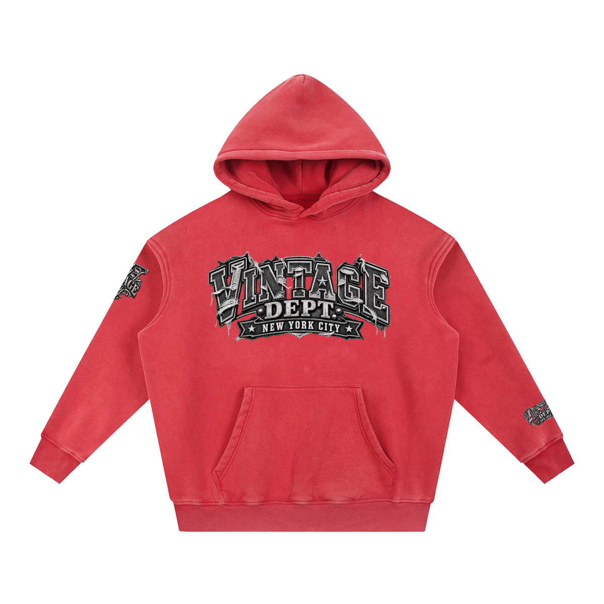 CoZay Original Men's Snow Wash Fleece Oversize Hoodie