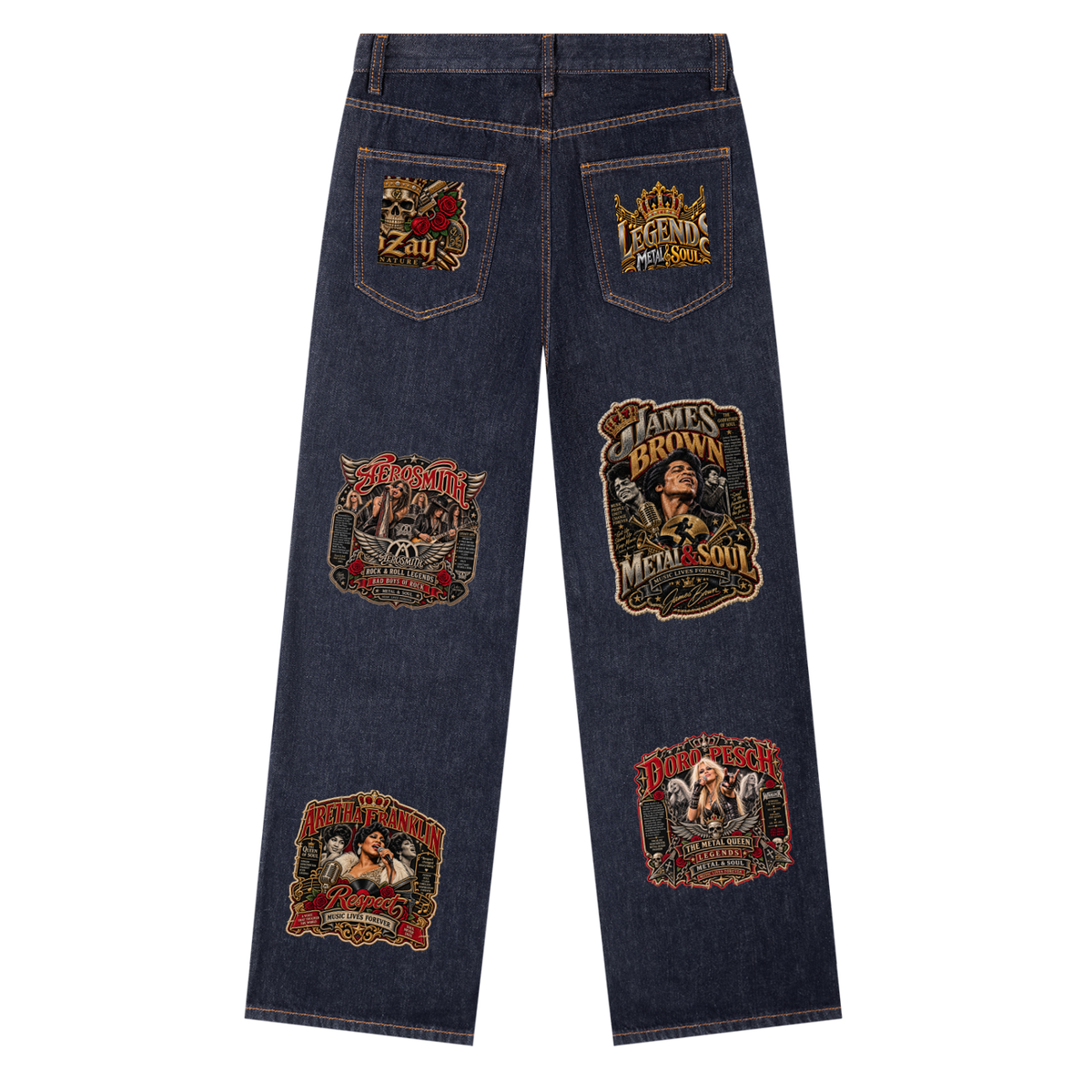 CoZay Legends AOP Heavyweight Straight Leg Denim Jeans