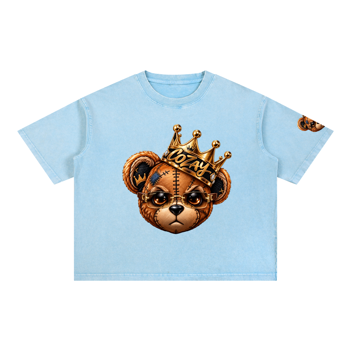 CoZay Original Cartier Bear Mineral Wash Boxy Cotton T-Shirt