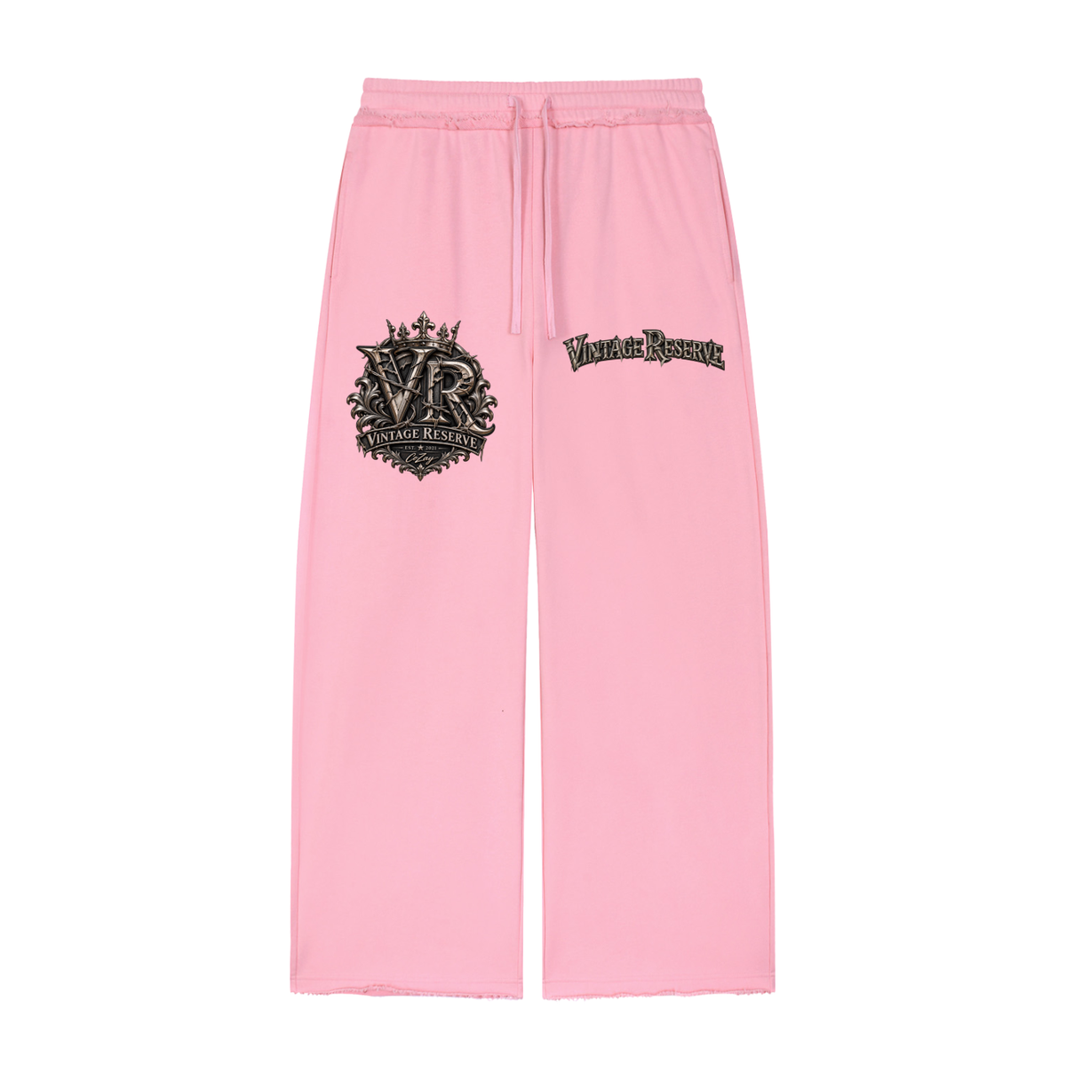Women’s Wide Leg Raw Edge Sweatpants