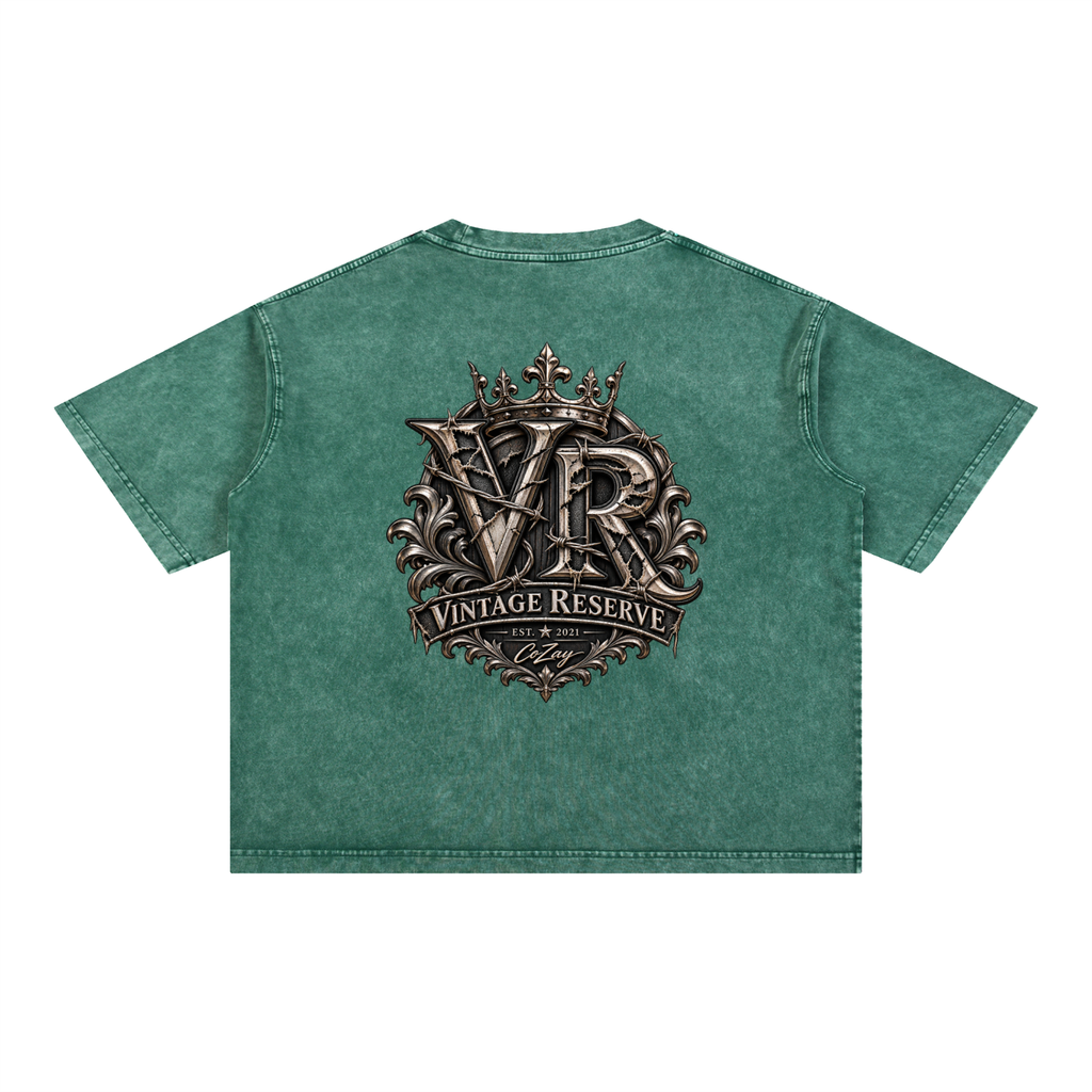 CoZay Vintage Reserve Men's Mineral Wash Boxy Cotton T-Shirt