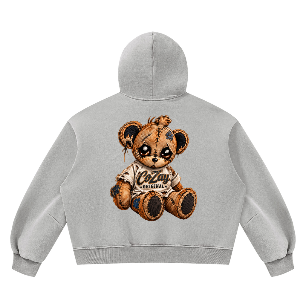 COZAY ORIGINAL Unisex Vintage Wash Boxy Fleece Hoodie