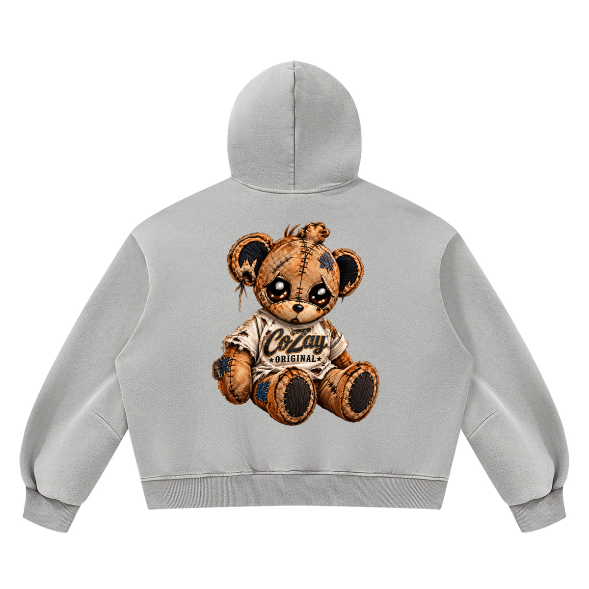 COZAY ORIGINAL Unisex Vintage Wash Boxy Fleece Hoodie