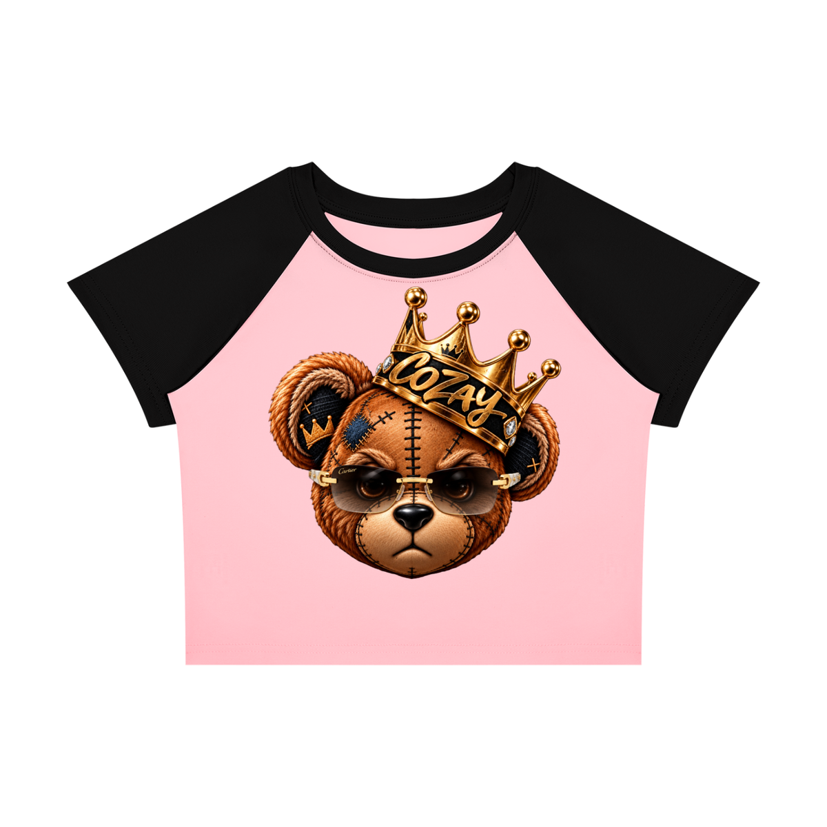 CoZay Original Bear Women’s Raglan Color Block Baby T-Shirt