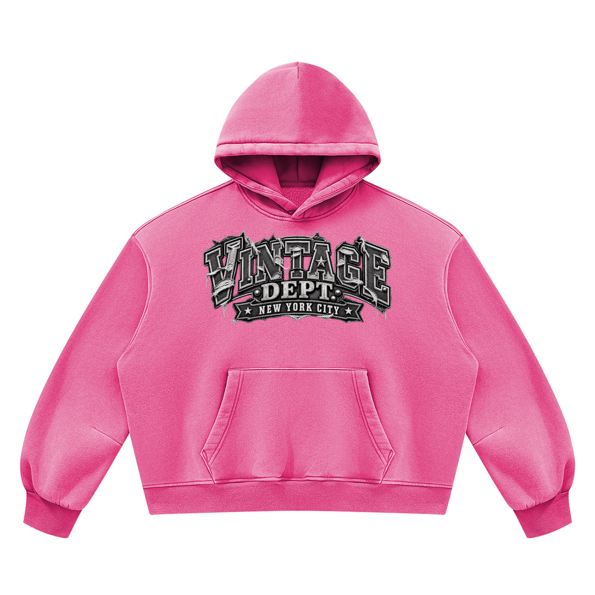 CoZay Original Unisex Vintage Wash Boxy Fleece Hoodie