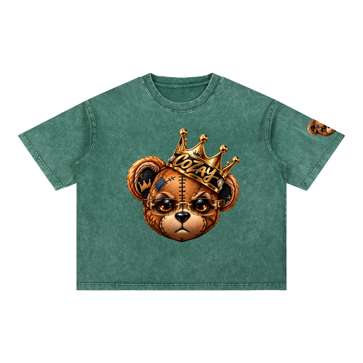 CoZay Original Cartier Bear Mineral Wash Boxy Cotton T-Shirt