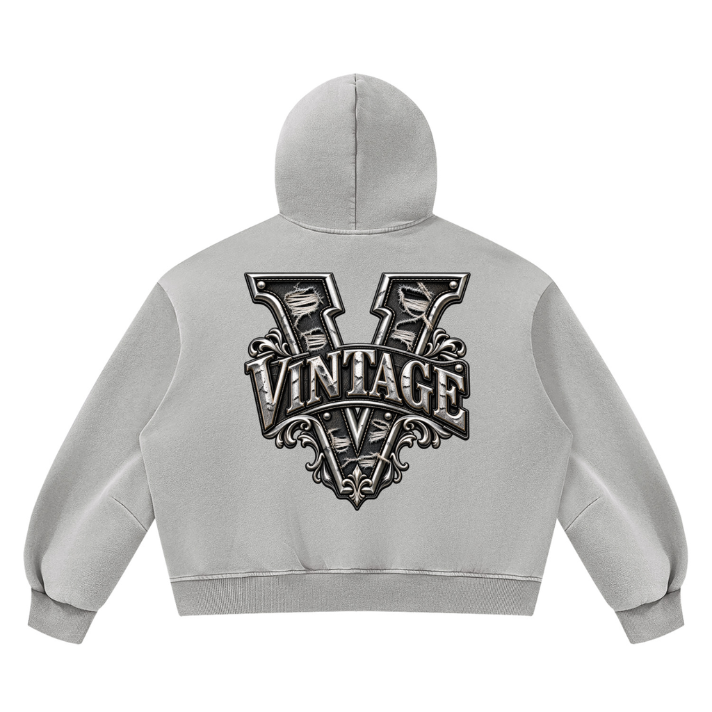 CoZay Original Unisex Vintage Wash Boxy Fleece Hoodie