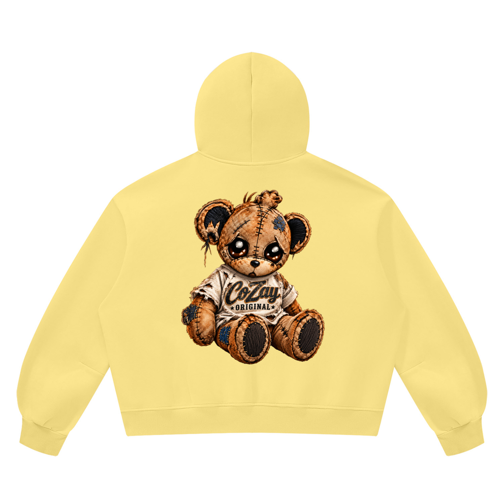 COZAY ORIGINAL Unisex Vintage Wash Boxy Fleece Hoodie