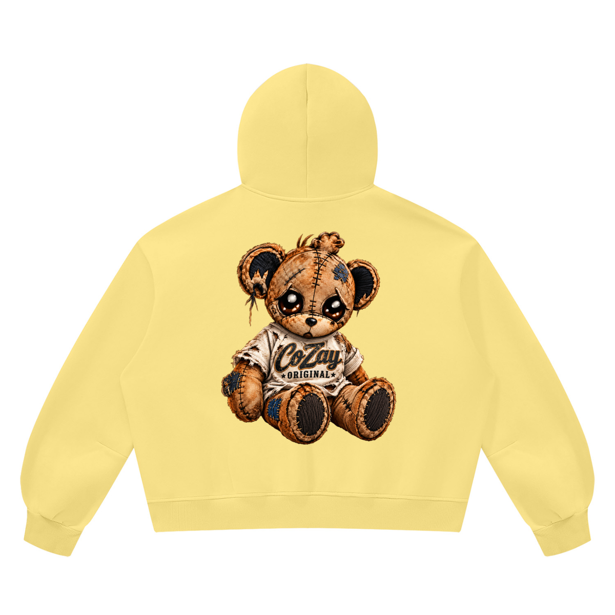 COZAY ORIGINAL Unisex Vintage Wash Boxy Fleece Hoodie