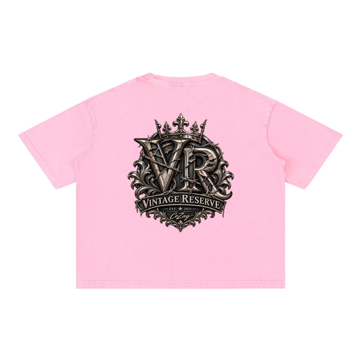 CoZay Vintage Reserve Men's Mineral Wash Boxy Cotton T-Shirt