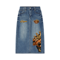 CoZay Original Bear ICU Women’s Vintage Wash Denim Skirt