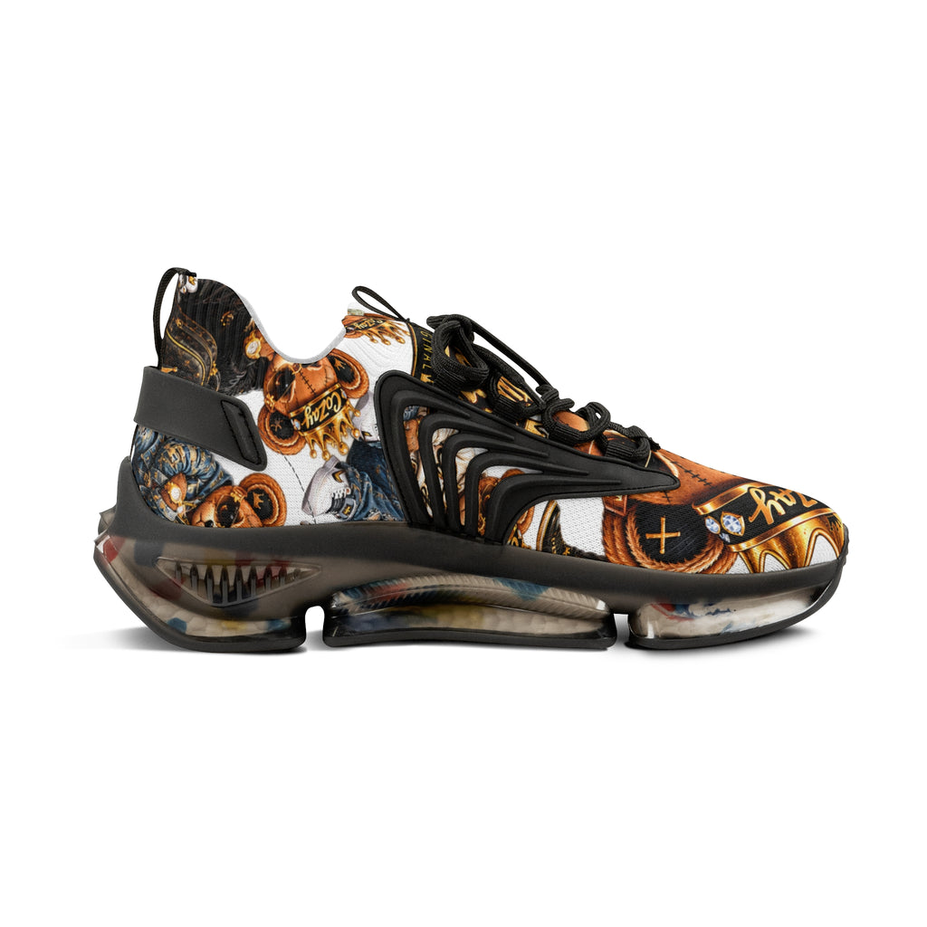 CoZay Original Cartier Bear Men's Athletic Sneakers — Vintage Football Graphic Mesh Shoes