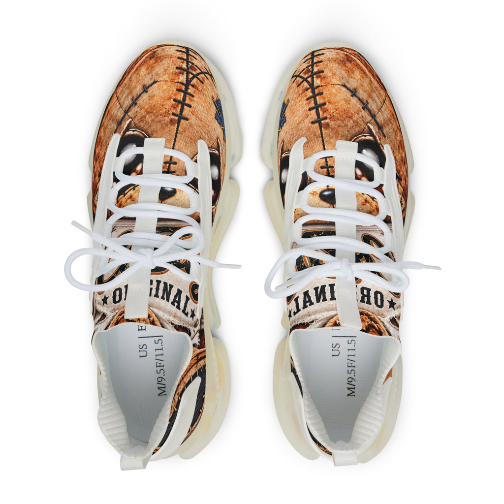 CoZay Original Men's Mesh Sneakers — Vintage Patchwork Leather Print Athletic Shoes
