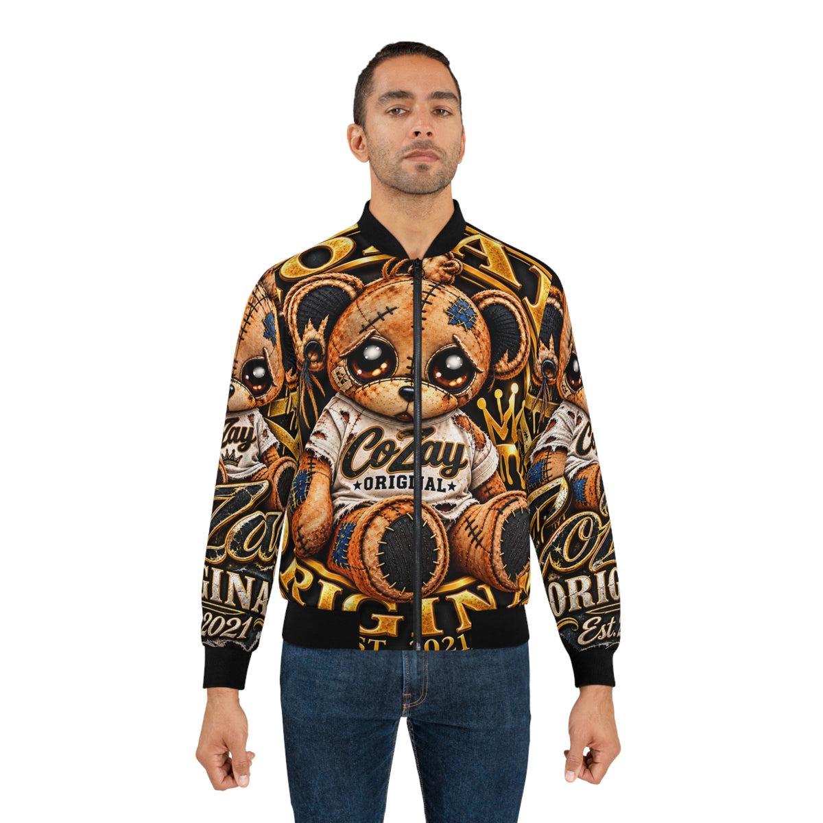 CoZay Original Teddy Graphic Bomber Jacket