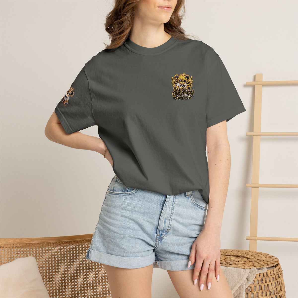 CoZay Orriginal Pocket Bee Graphic T‑Shirt — Honeycomb Pocket Design