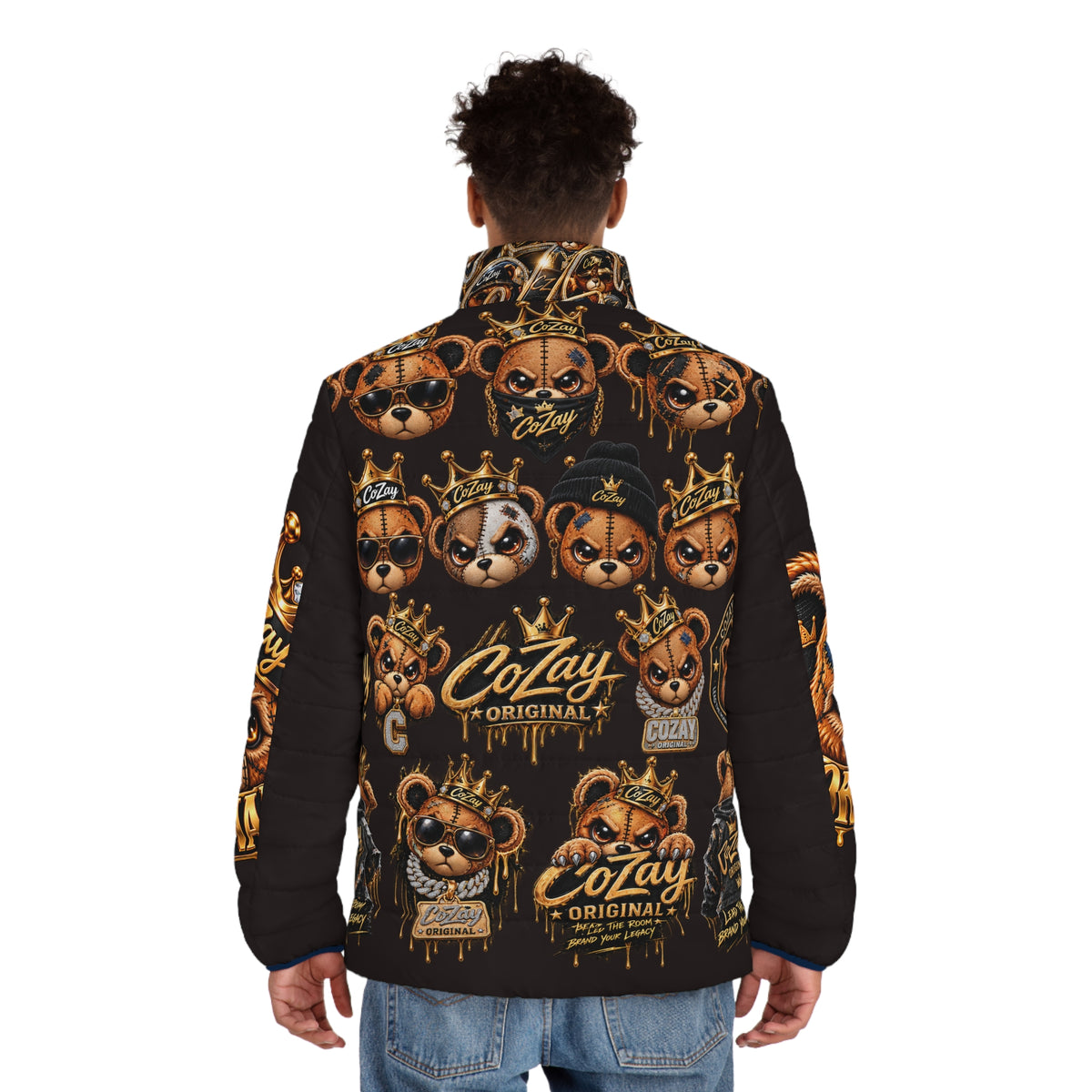 CoZay Original Crowned Teddy Graphic Puffer Jacket