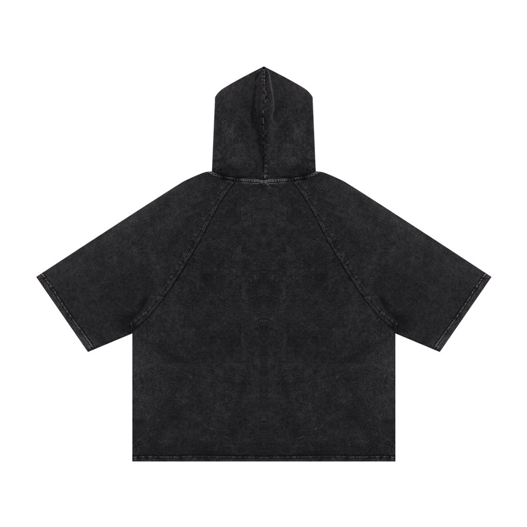 CoZay Original Bear Snow Washed Hooded Boxy T-Shirt