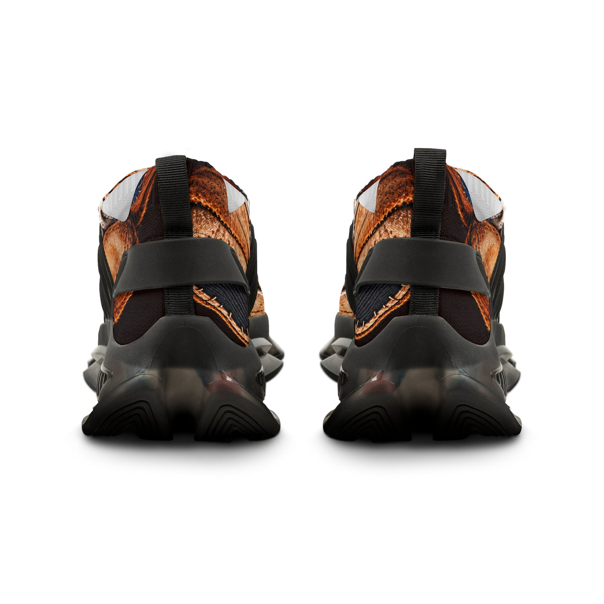CoZay Original Men's Mesh Sneakers — Vintage Patchwork Leather Print Athletic Shoes