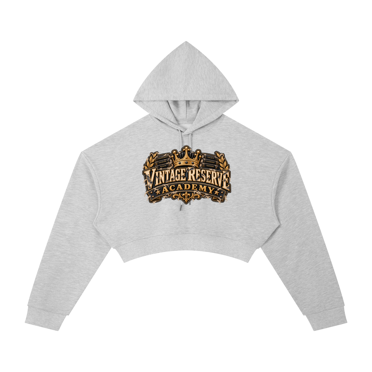 CoZay Vintage Reserve Women's Essential Cropped Hoodie
