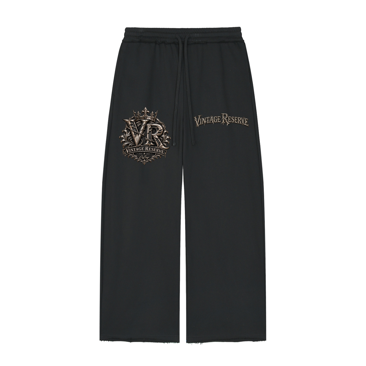 Women’s Wide Leg Raw Edge Sweatpants