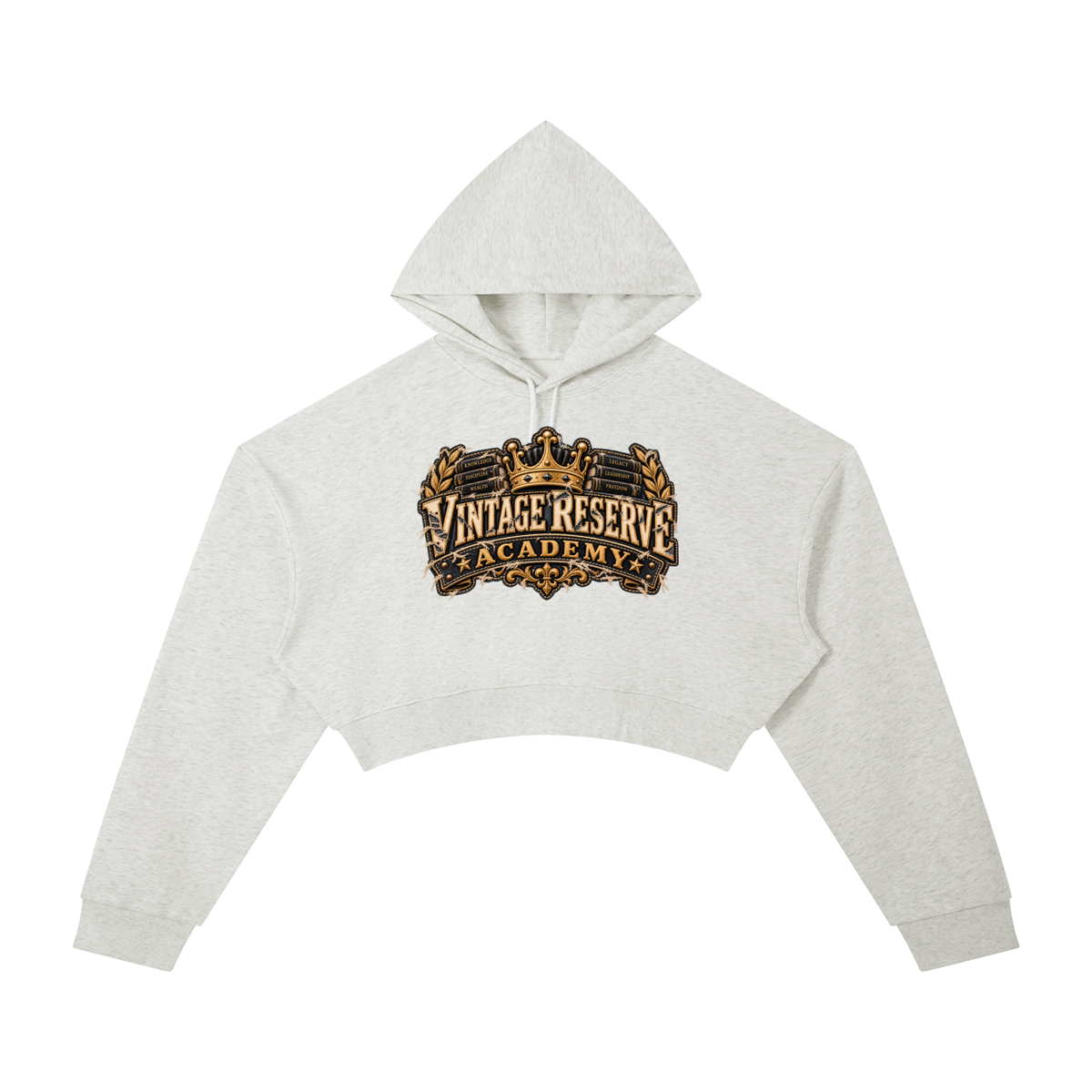 CoZay Vintage Reserve Women's Essential Cropped Hoodie