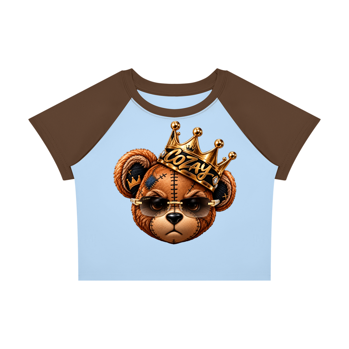 CoZay Original Bear Women’s Raglan Color Block Baby T-Shirt