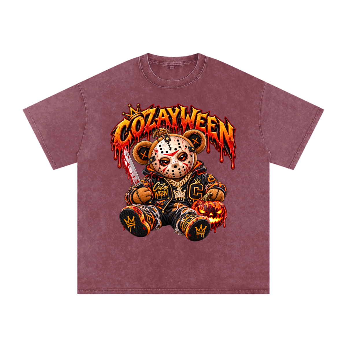 CoZayWeen Jason Snow Washed Oversized Cotton T-Shirt