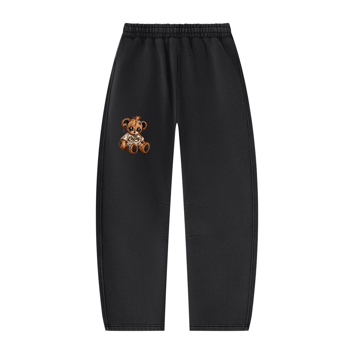 COZAY ORIGINAL Unisex Vintage Wash Barrel Leg Fleece Sweatpants