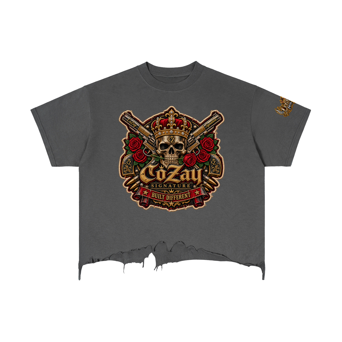 CoZay Legends Vintage Wash Boxy Distressed Hem T-Shirt