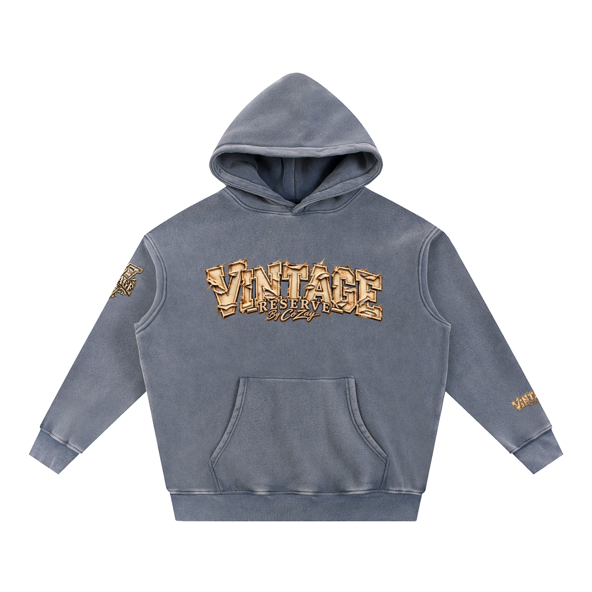CoZay Original Men's Snow Wash Fleece Oversize Hoodie