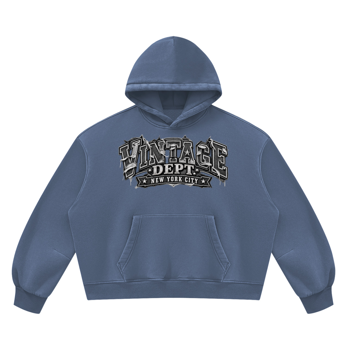 CoZay Original Unisex Vintage Wash Boxy Fleece Hoodie