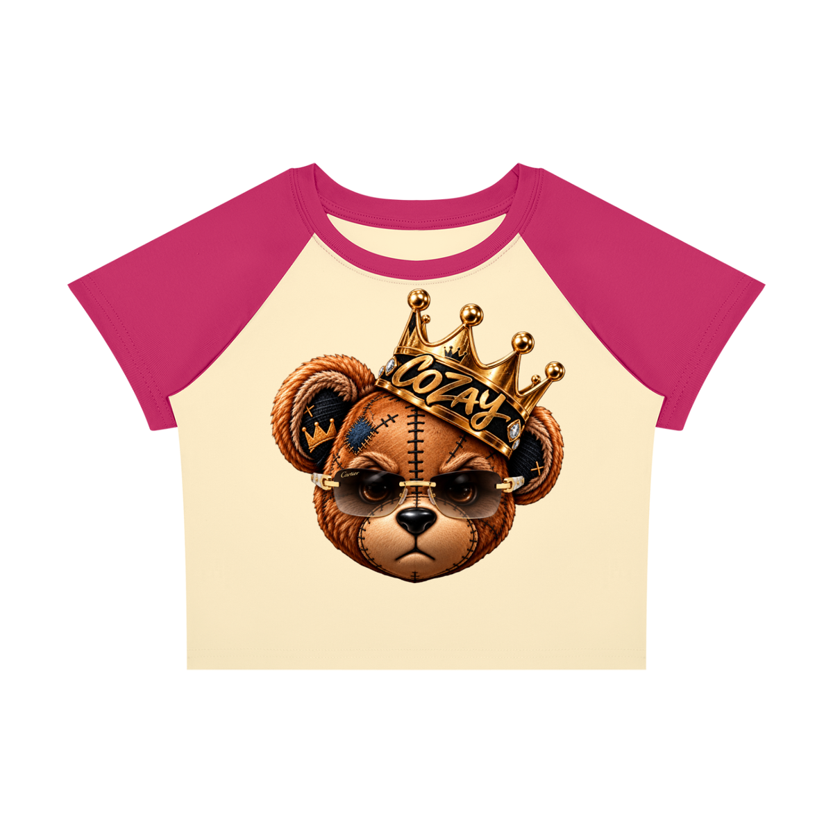 CoZay Original Bear Women’s Raglan Color Block Baby T-Shirt