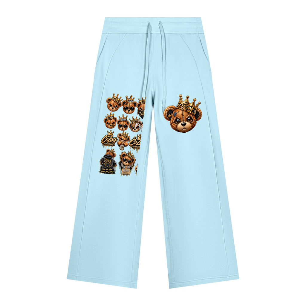 CoZay Original Bear Women's Wide Leg Fleece Sweatpants