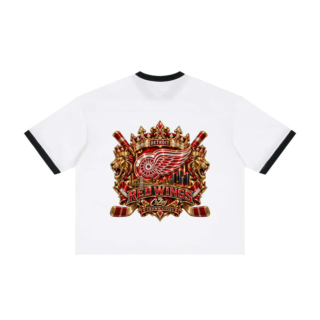 CoZay Crown Cities Detroit Unisex Color Block Boxy T-Shirt