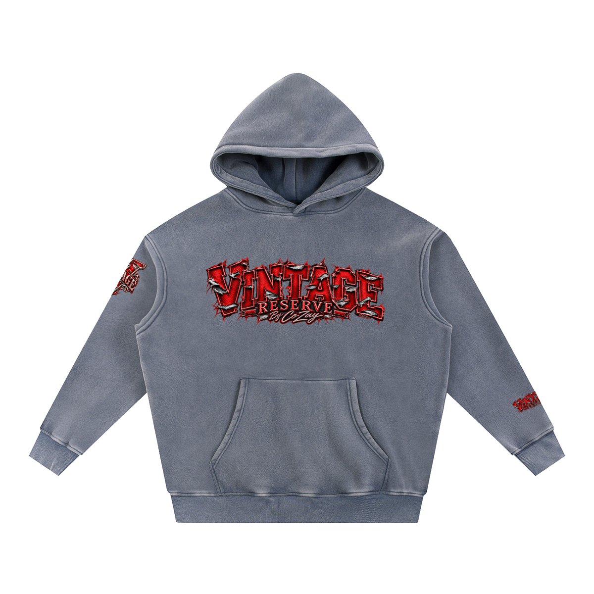 CoZay Original Men's Snow Wash Fleece Oversize Hoodie