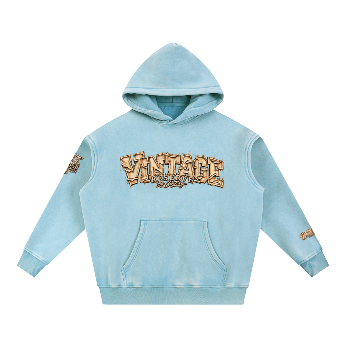 CoZay Original Men's Snow Wash Fleece Oversize Hoodie