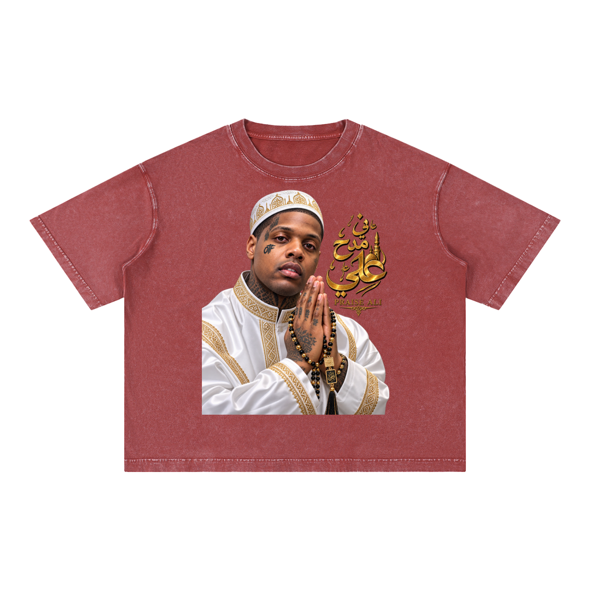 CoZay Signature Lil Durk Mineral Wash Boxy Cotton T-Shirt