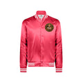 CoZay Original Bear satin varsity jacket pink front