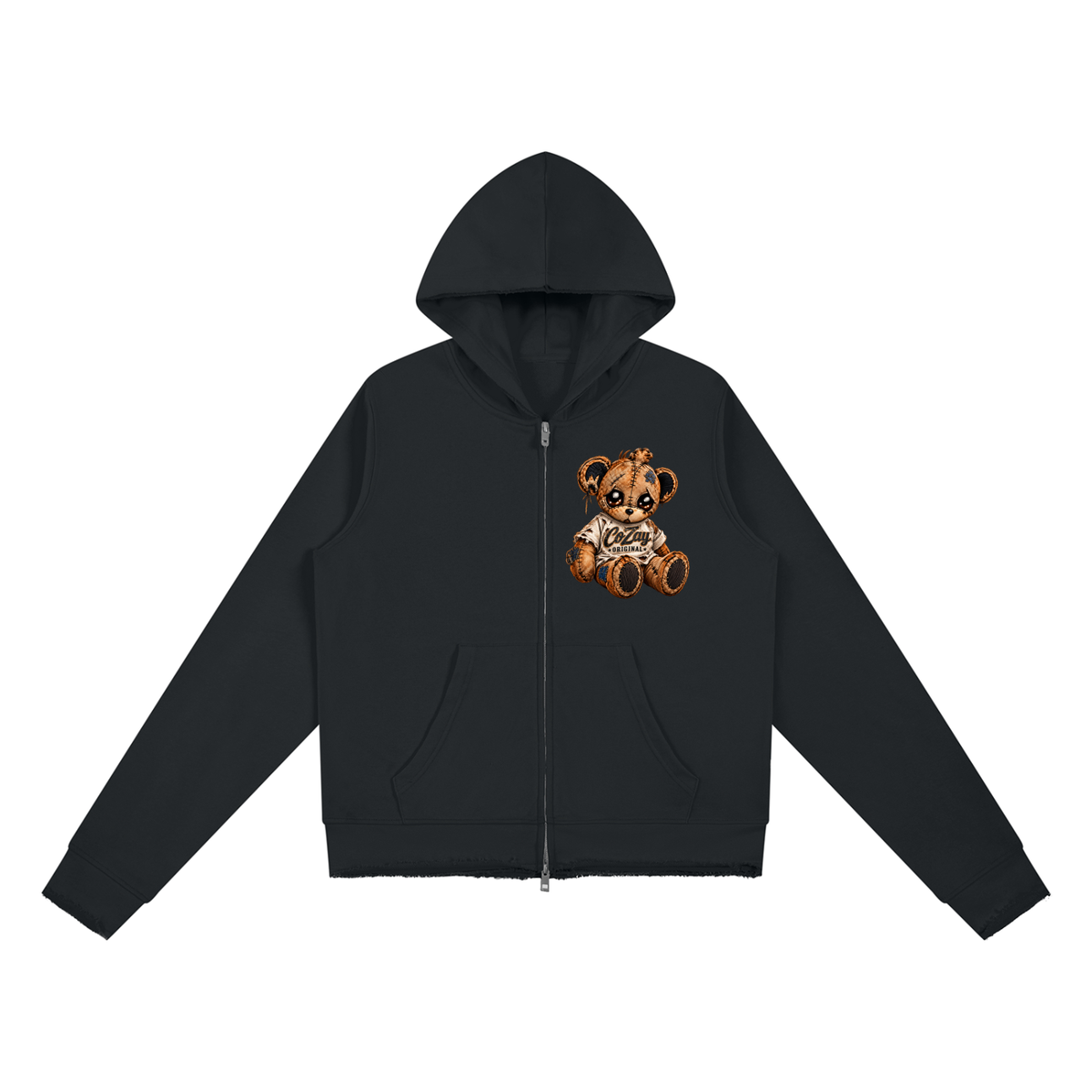 CoZay Original Women’s Raw Edge Full Zip Hoodie