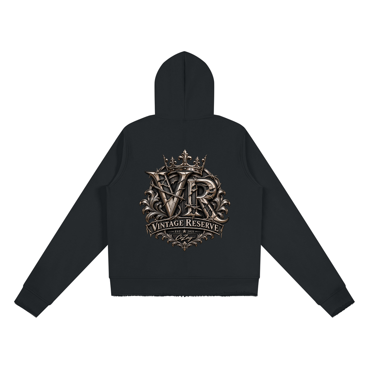 Women’s Raw Edge Full Zip Hoodie