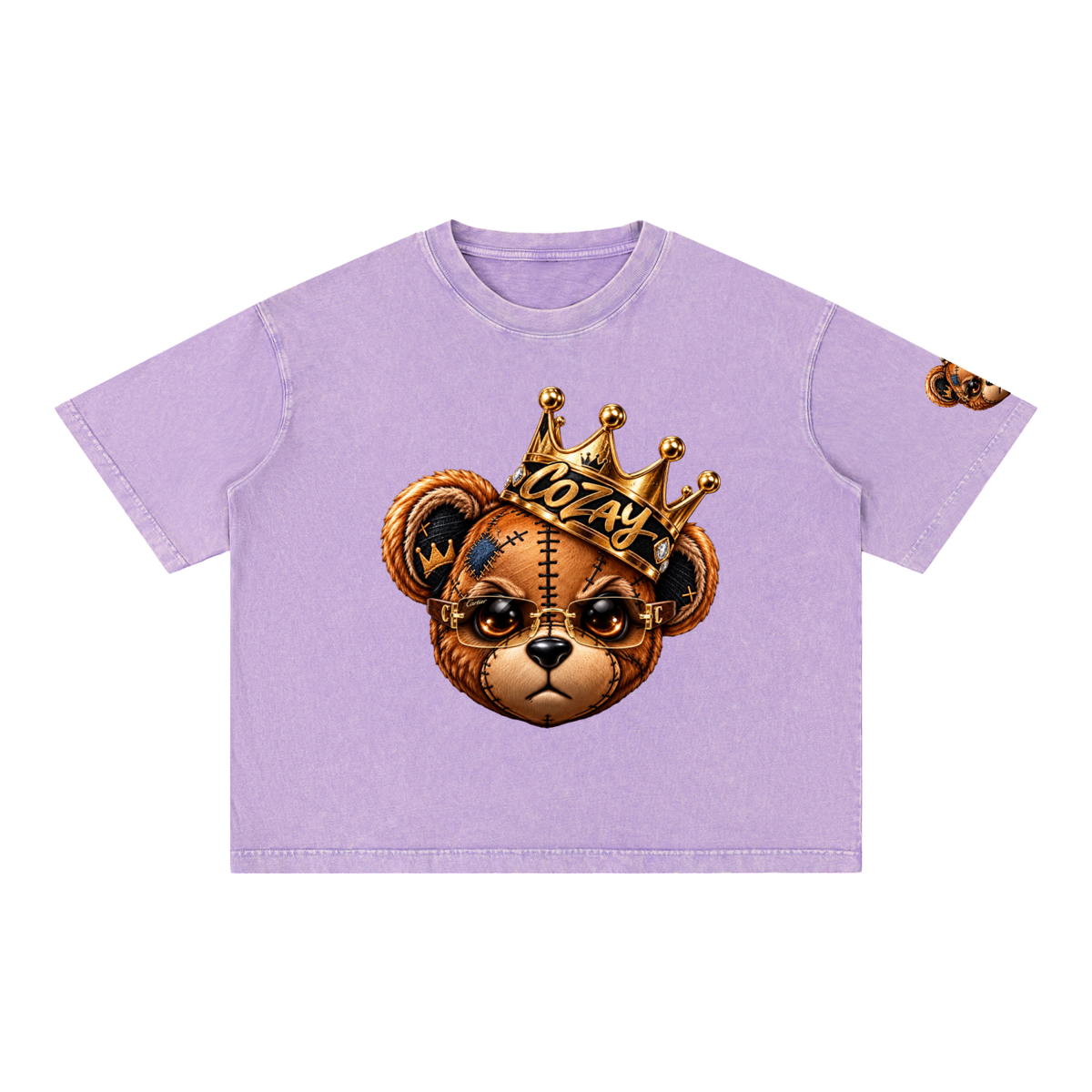 CoZay Original Cartier Bear Mineral Wash Boxy Cotton T-Shirt