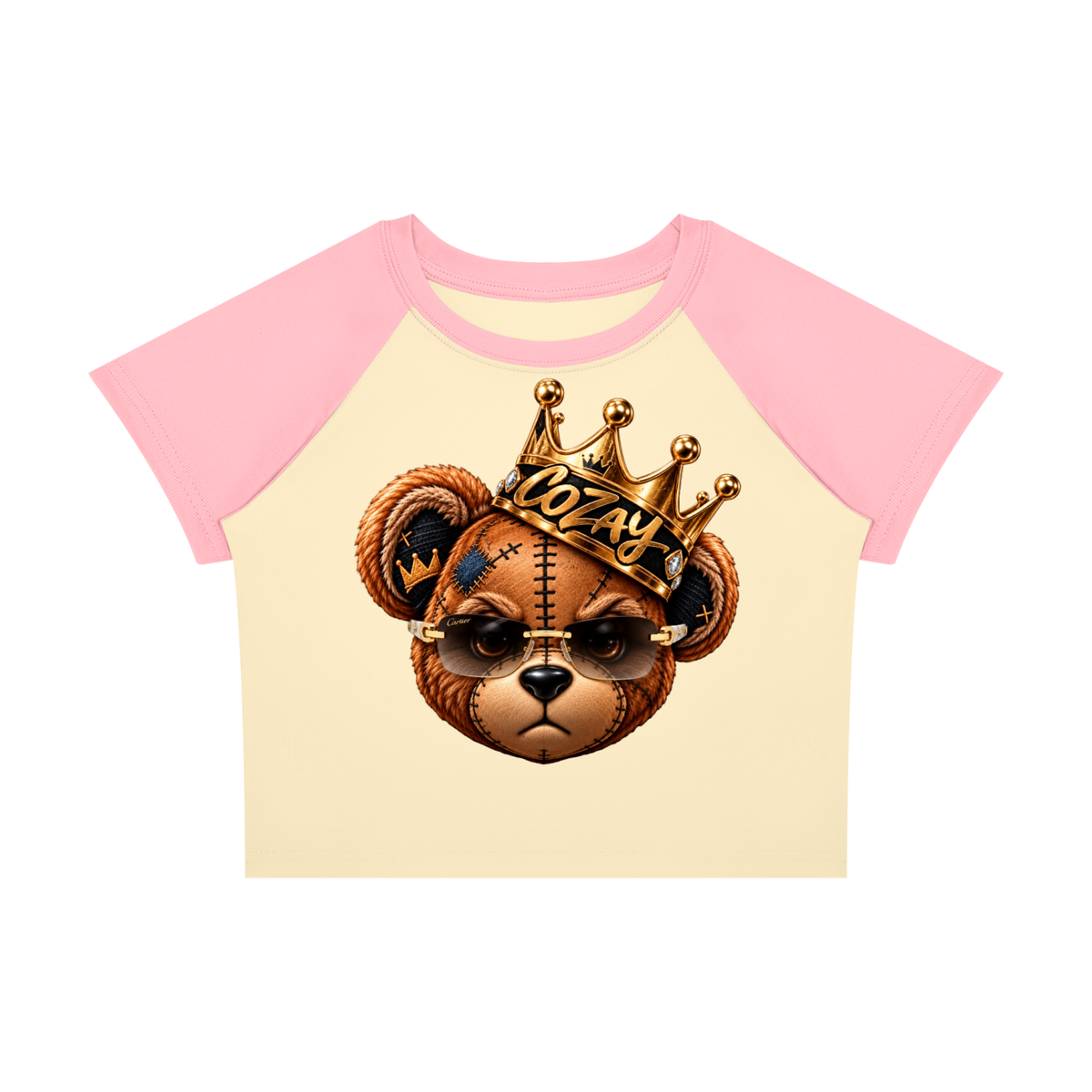 CoZay Original Bear Women’s Raglan Color Block Baby T-Shirt