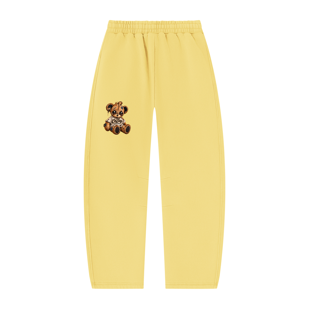 COZAY ORIGINAL Unisex Vintage Wash Barrel Leg Fleece Sweatpants