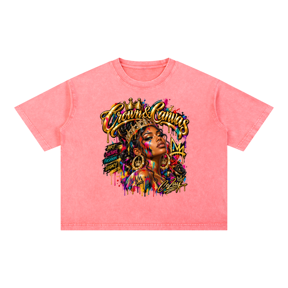 CoZay CC Mineral Wash Boxy Cotton T-Shirt