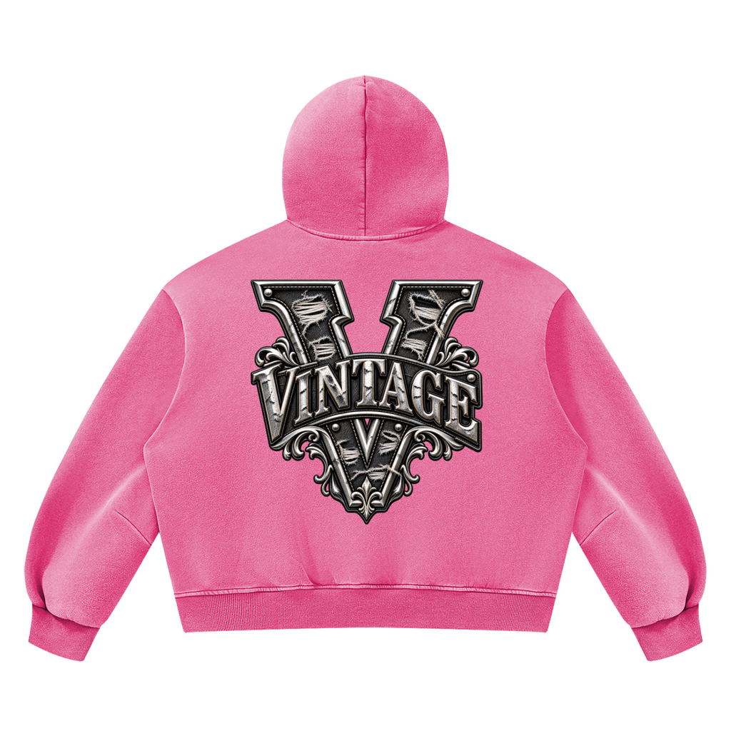 CoZay Original Unisex Vintage Wash Boxy Fleece Hoodie