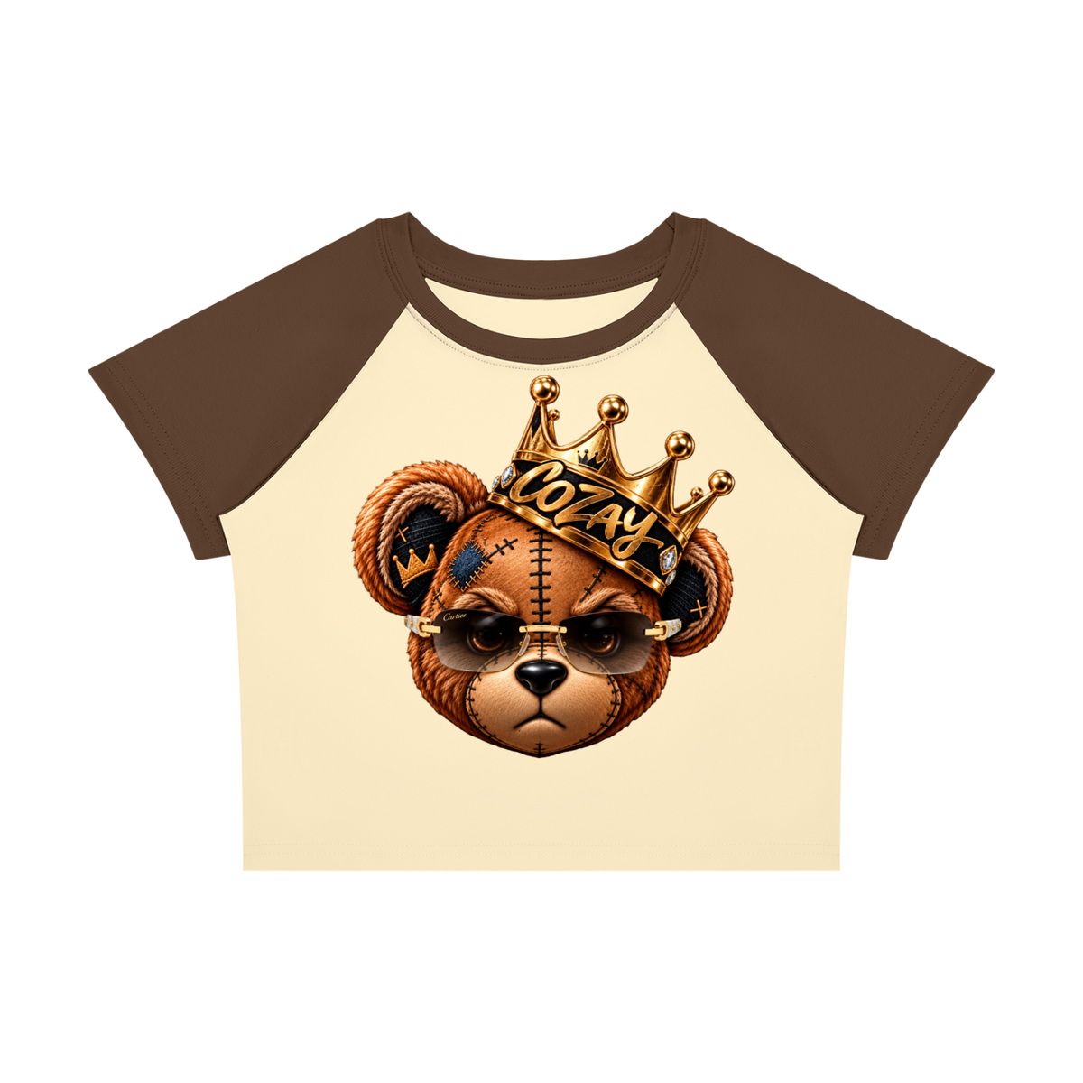 CoZay Original Bear Women’s Raglan Color Block Baby T-Shirt
