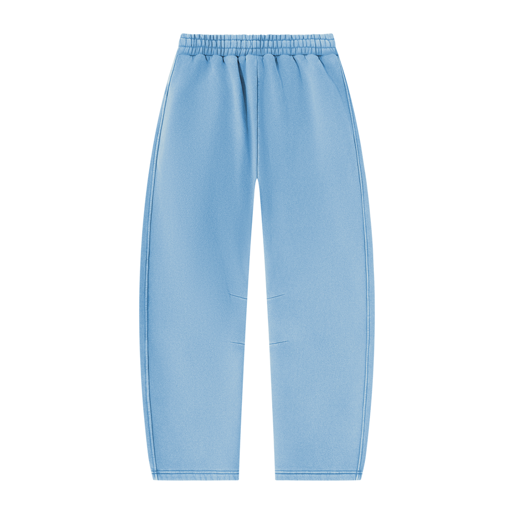 CoZay Cartier Bear Unisex Vintage Wash Barrel Leg Fleece Sweatpants