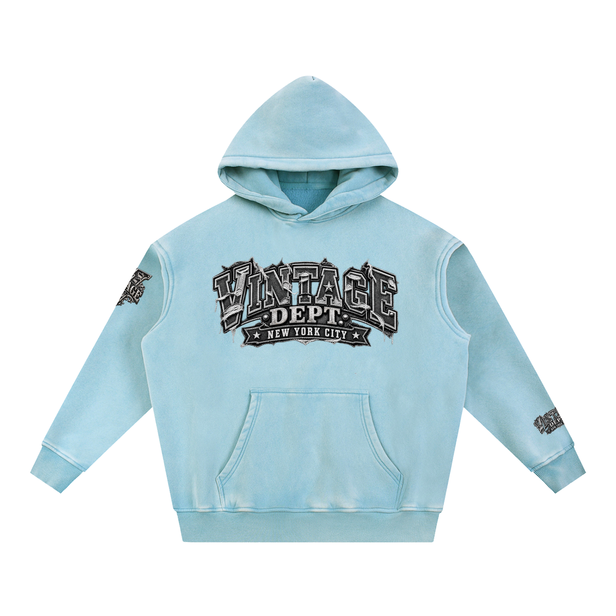 CoZay Original Men's Snow Wash Fleece Oversize Hoodie